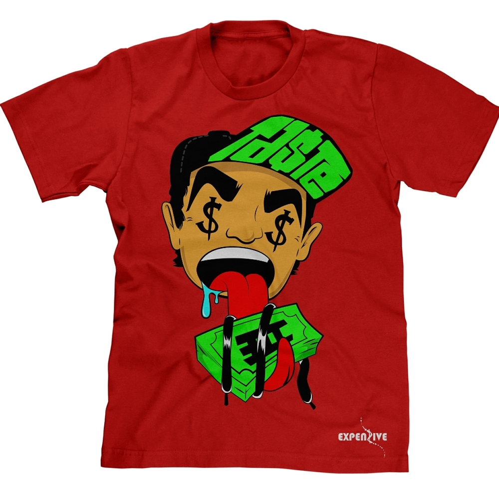 Expenzive Taste Red Classic Logo T